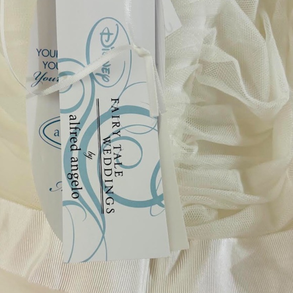 Alfred Angelo Disney Fairytale Tiana 236 Ivory Sash Wedding Dress Size 10 NWT - Picture 5 of 9
